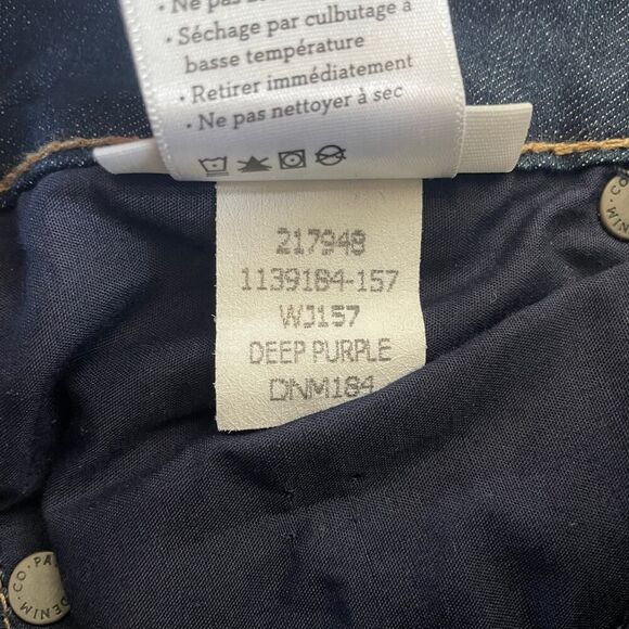 NWT Paige Skyline Straight Jeans in Deep Purple Blue - Size: 27 - Picture 8 of 8